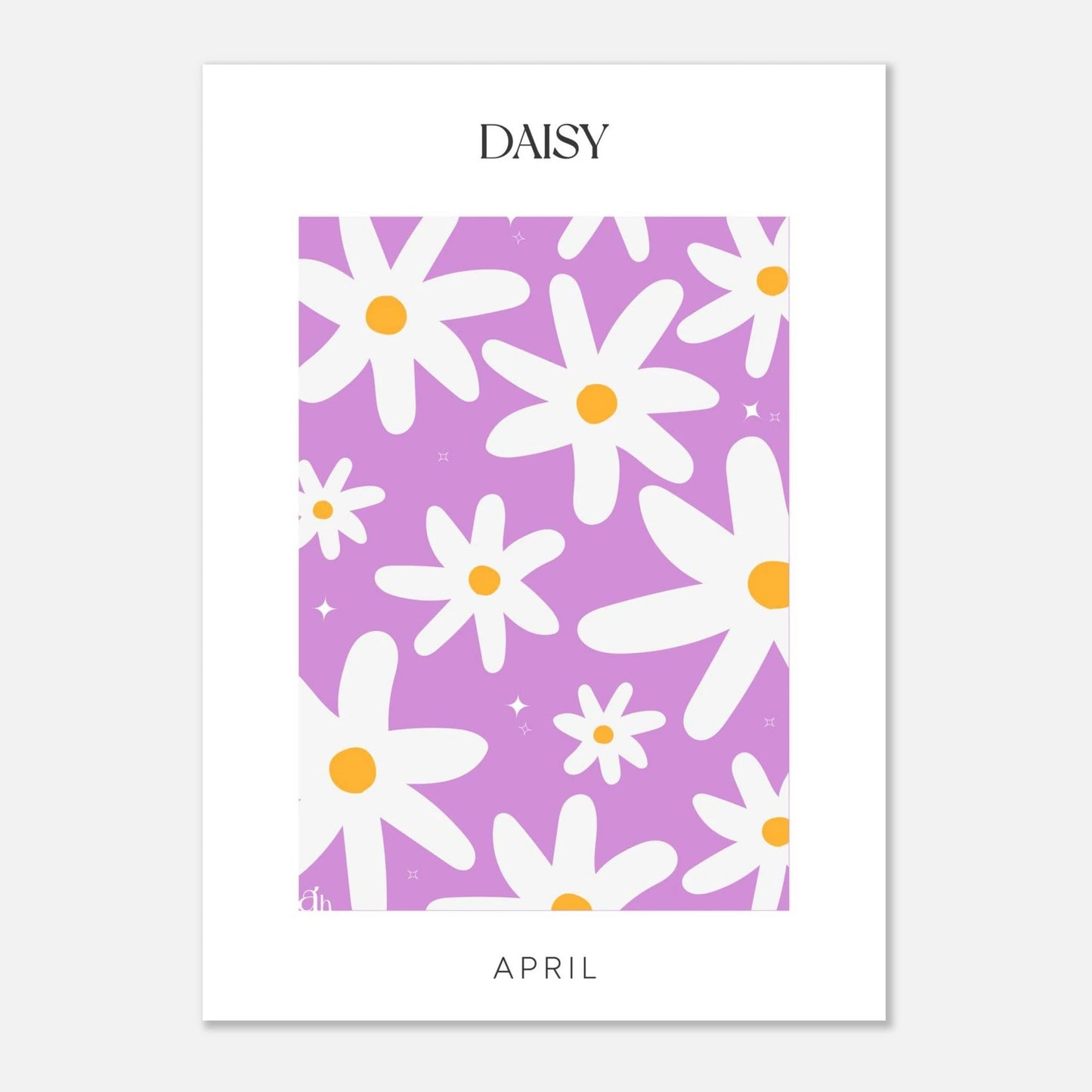 Birth Flowers - April - ArtsHaze