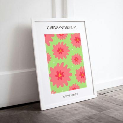 Birth Flowers - November - ArtsHaze