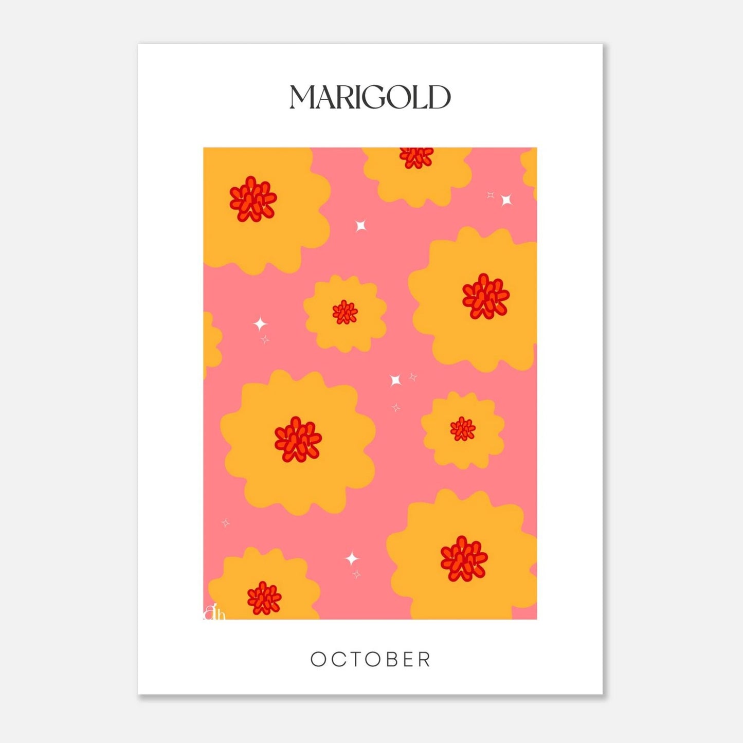 Birth Flowers - October - ArtsHaze