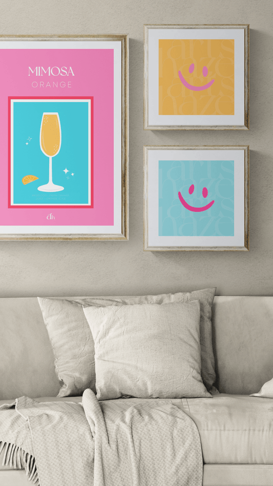 Happy Hue - Tangerine & Bubblegum - ArtsHaze