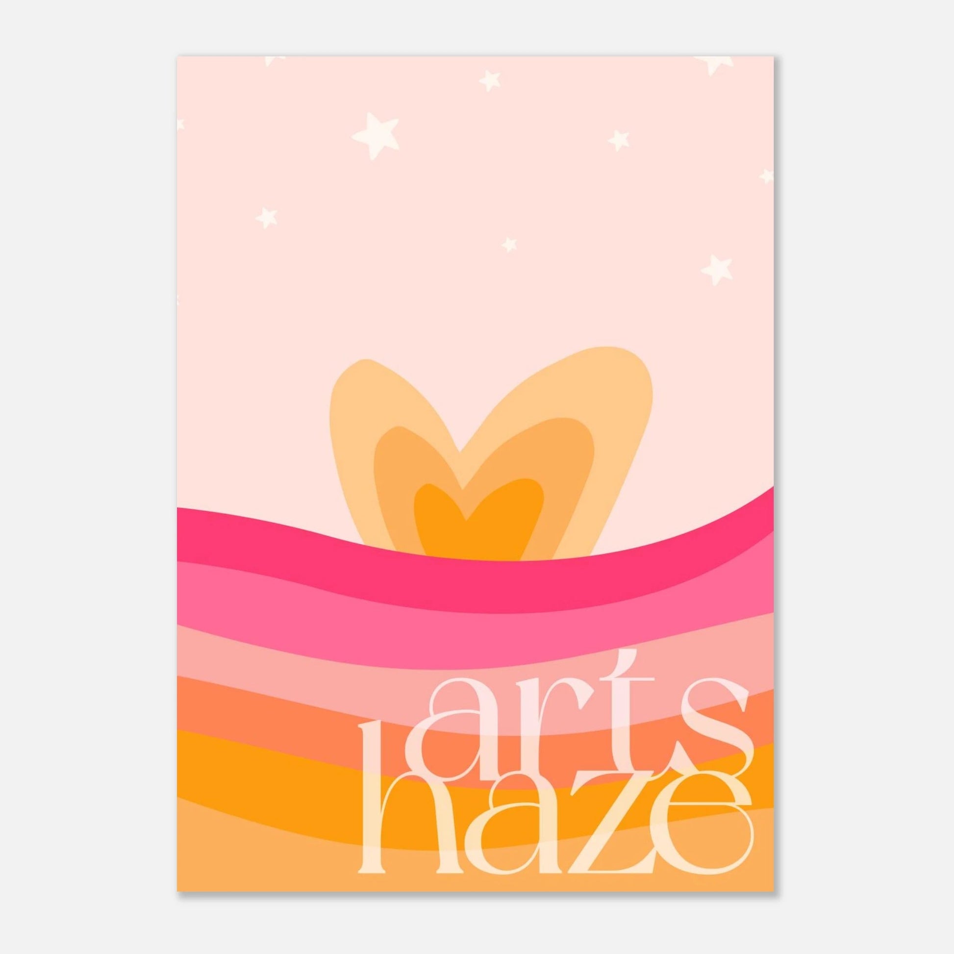 Sunset Love - Blush Horizon - ArtsHaze