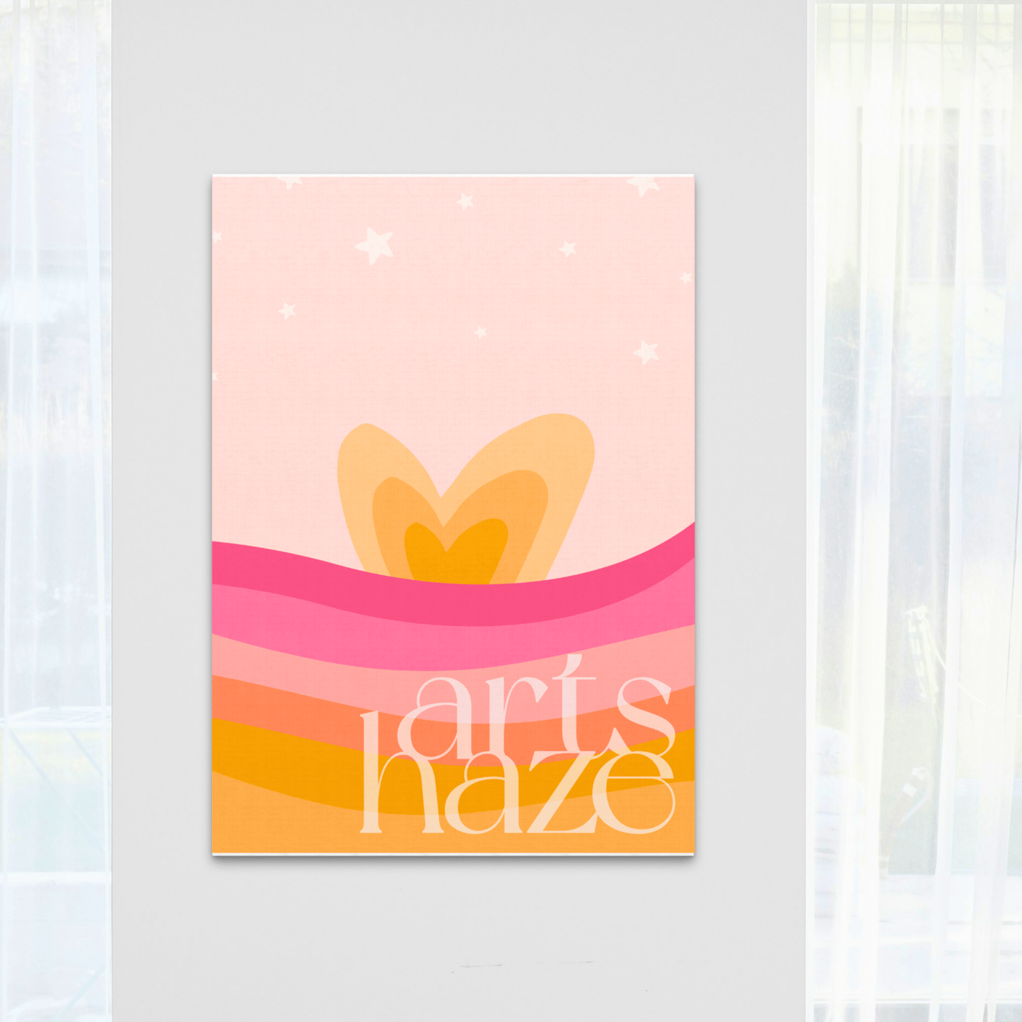 Sunset Love - Blush Horizon - ArtsHaze